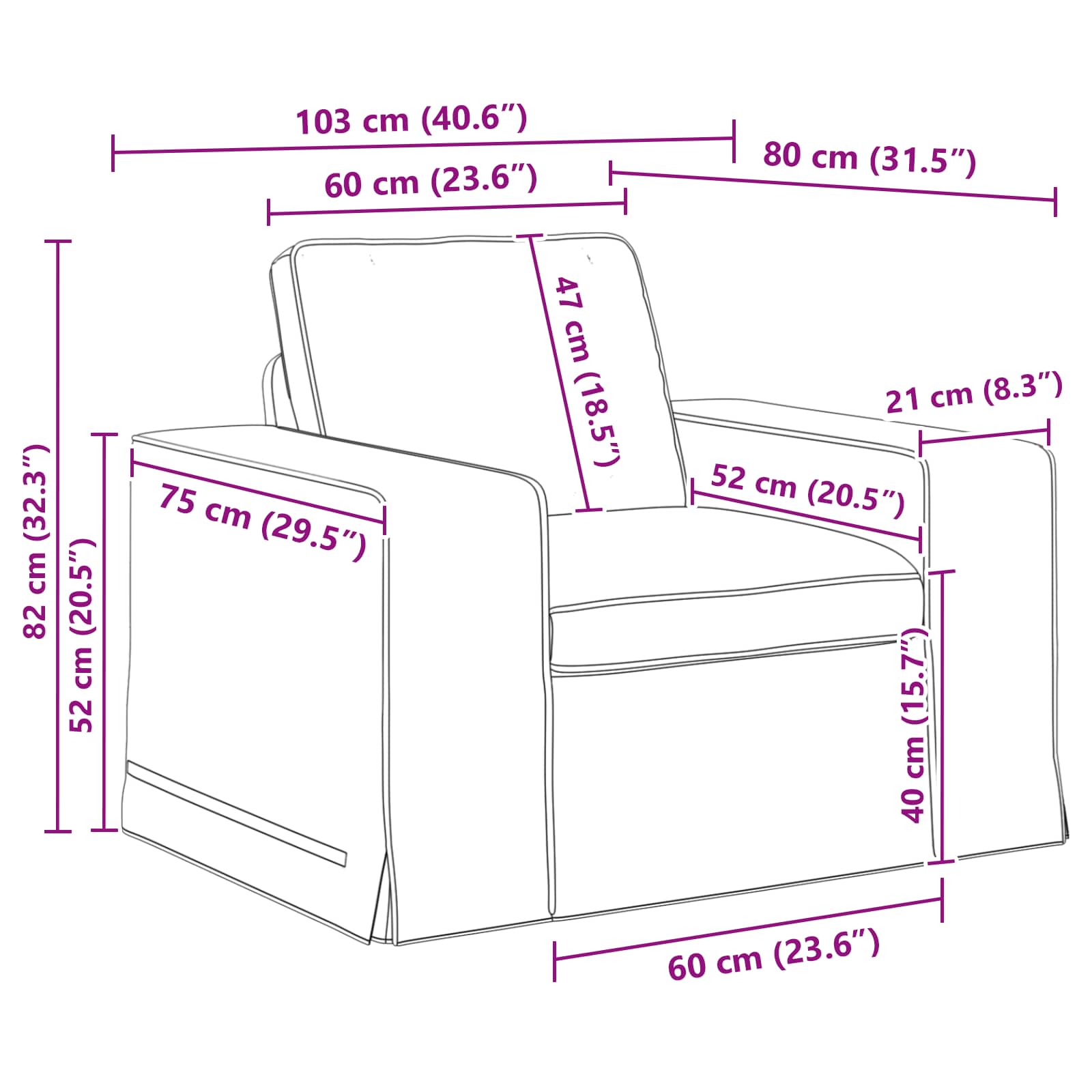 Sofa Set 2 pcs Black 162 x 80 x 82 cm Fabric
