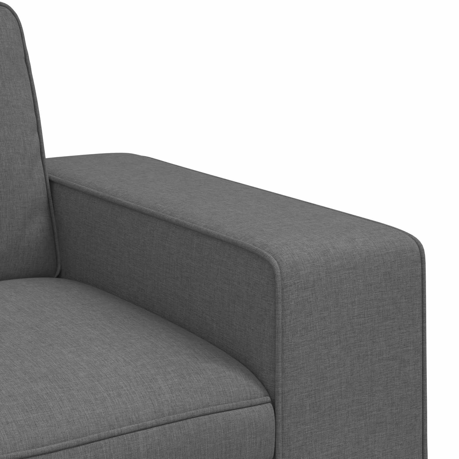 Sofa Set 2 pcs Dark Grey 182 x 80 x 82 cm Fabric
