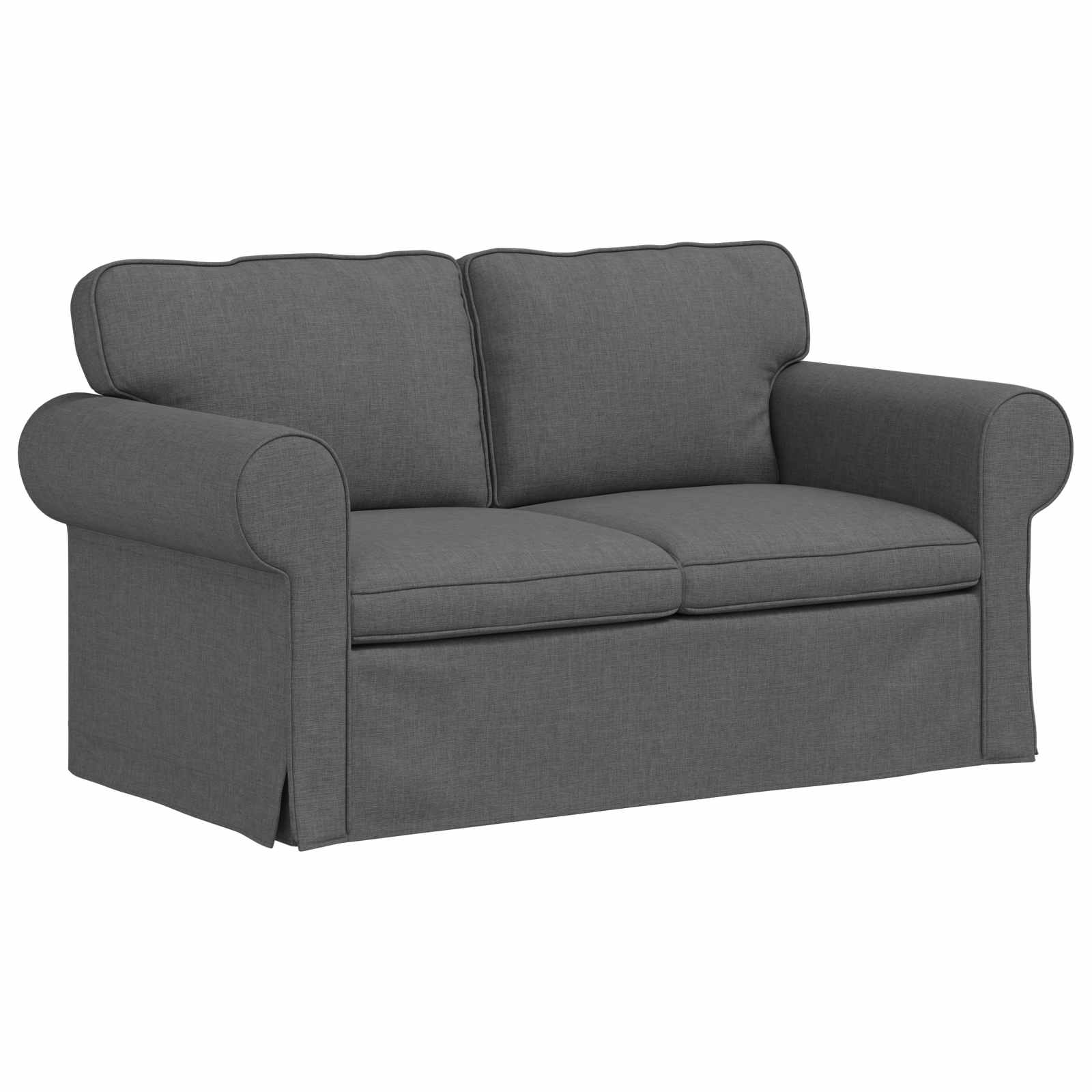 Sofa Dark Grey 155 x 82 x 80 cm Fabric