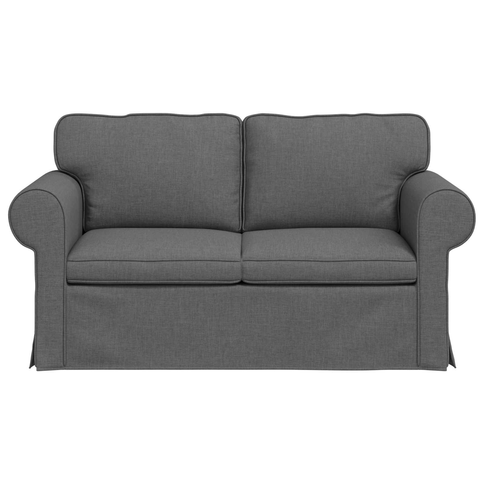 Sofa Dark Grey 155 x 82 x 80 cm Fabric