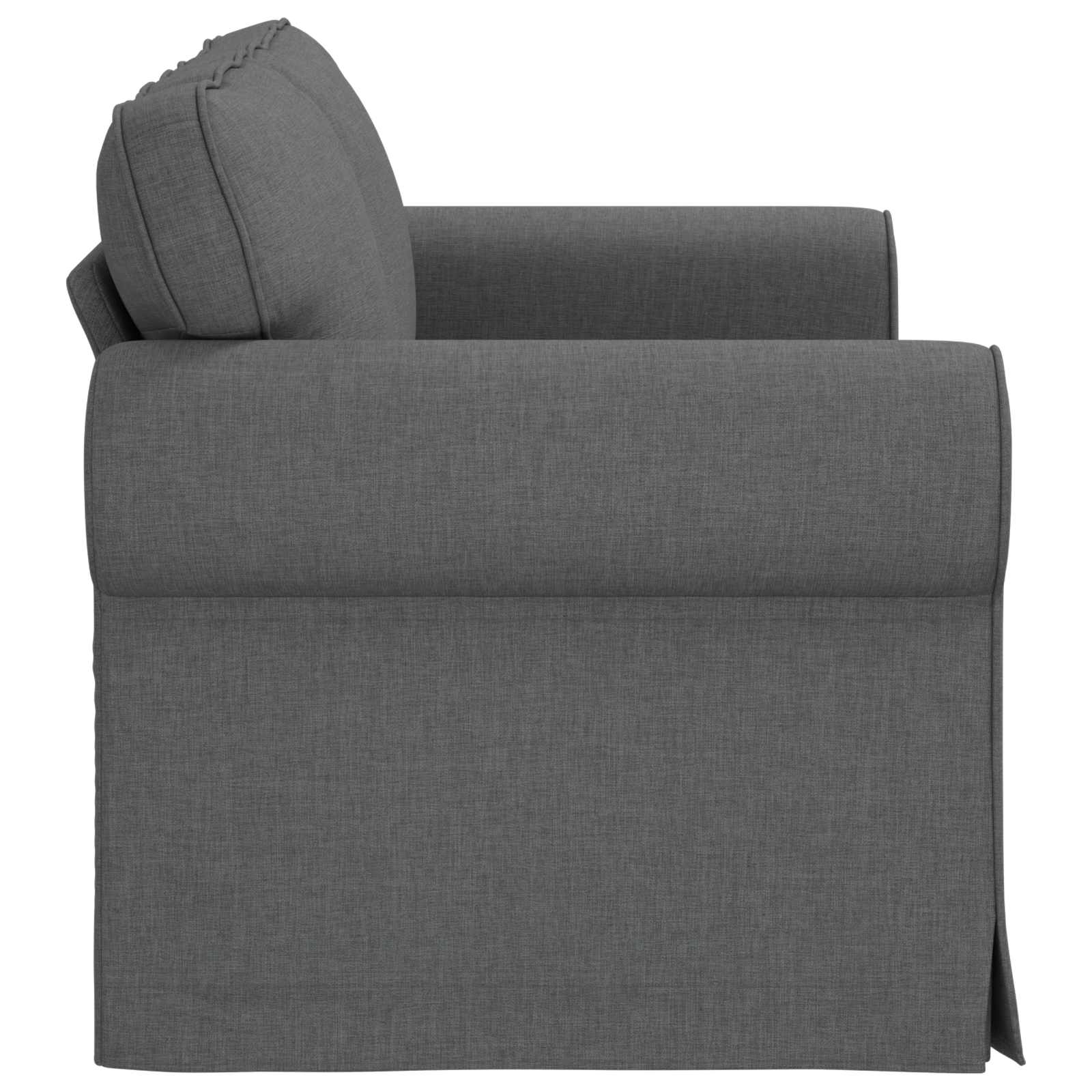 Sofa Dark Grey 155 x 82 x 80 cm Fabric