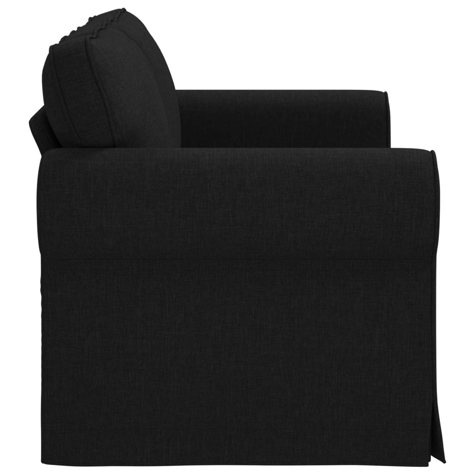 Sofa Black 155 x 82 x 80 cm Fabric