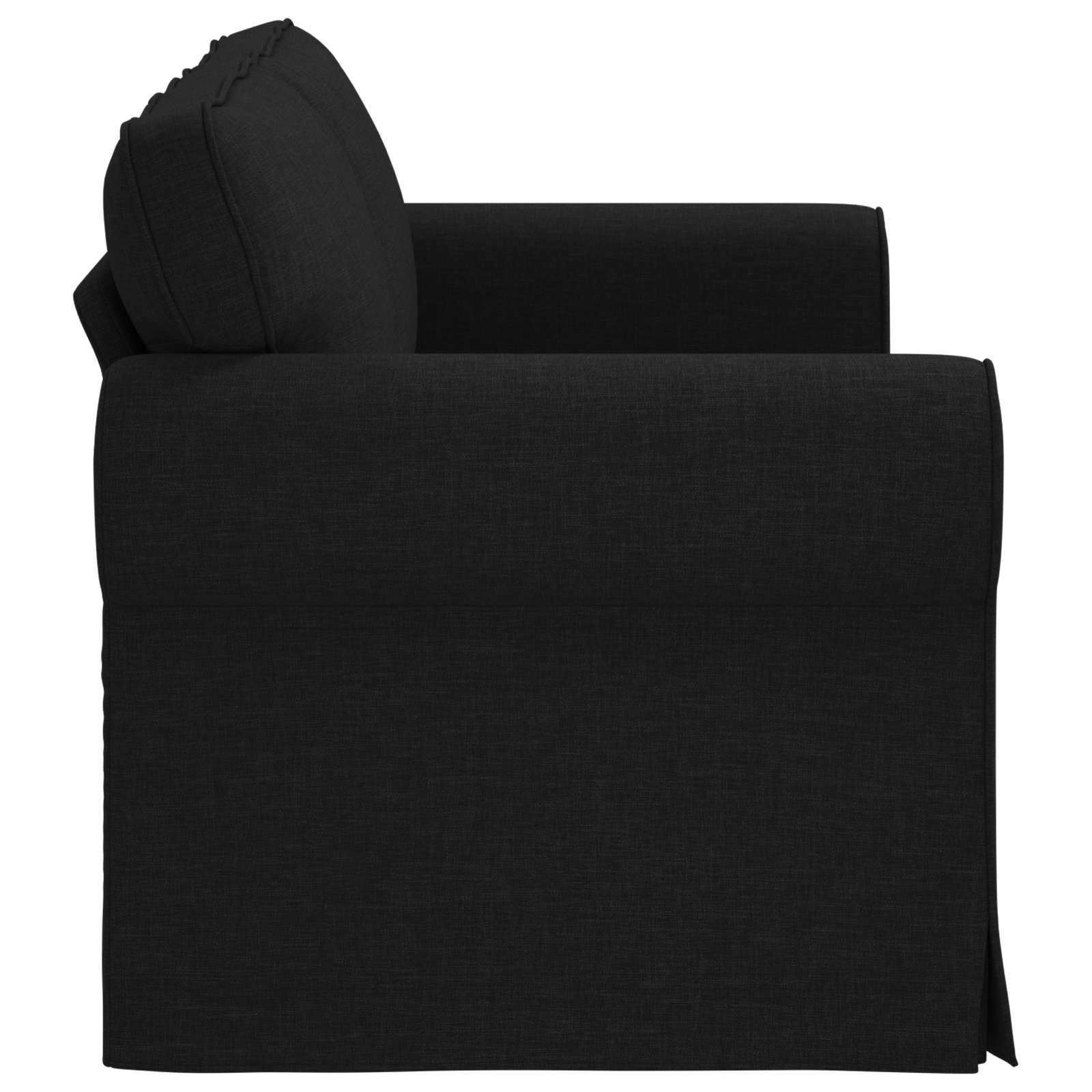 Sofa 140cm Black Metal