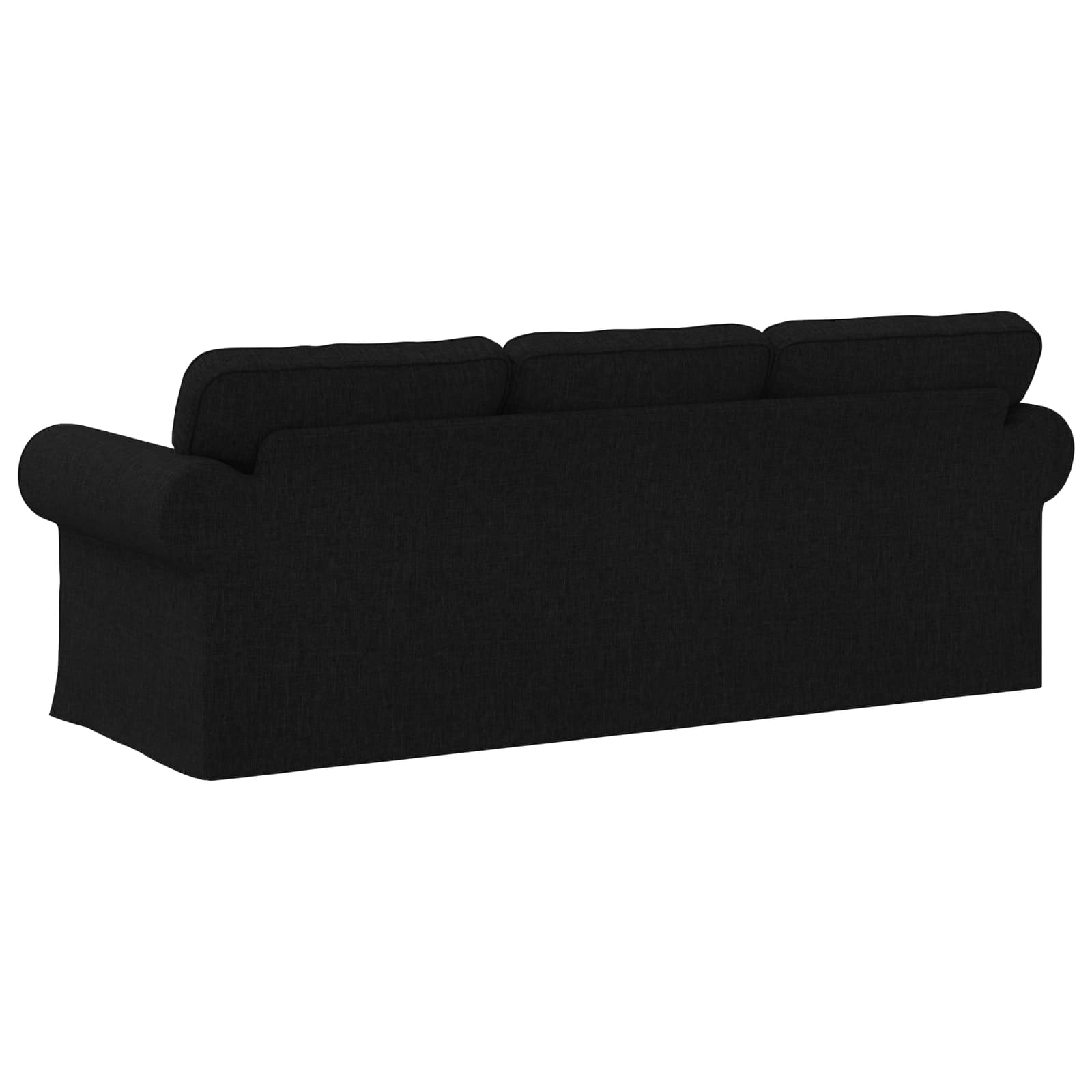 Sofa Black 215 x 82 x 80 cm Fabric