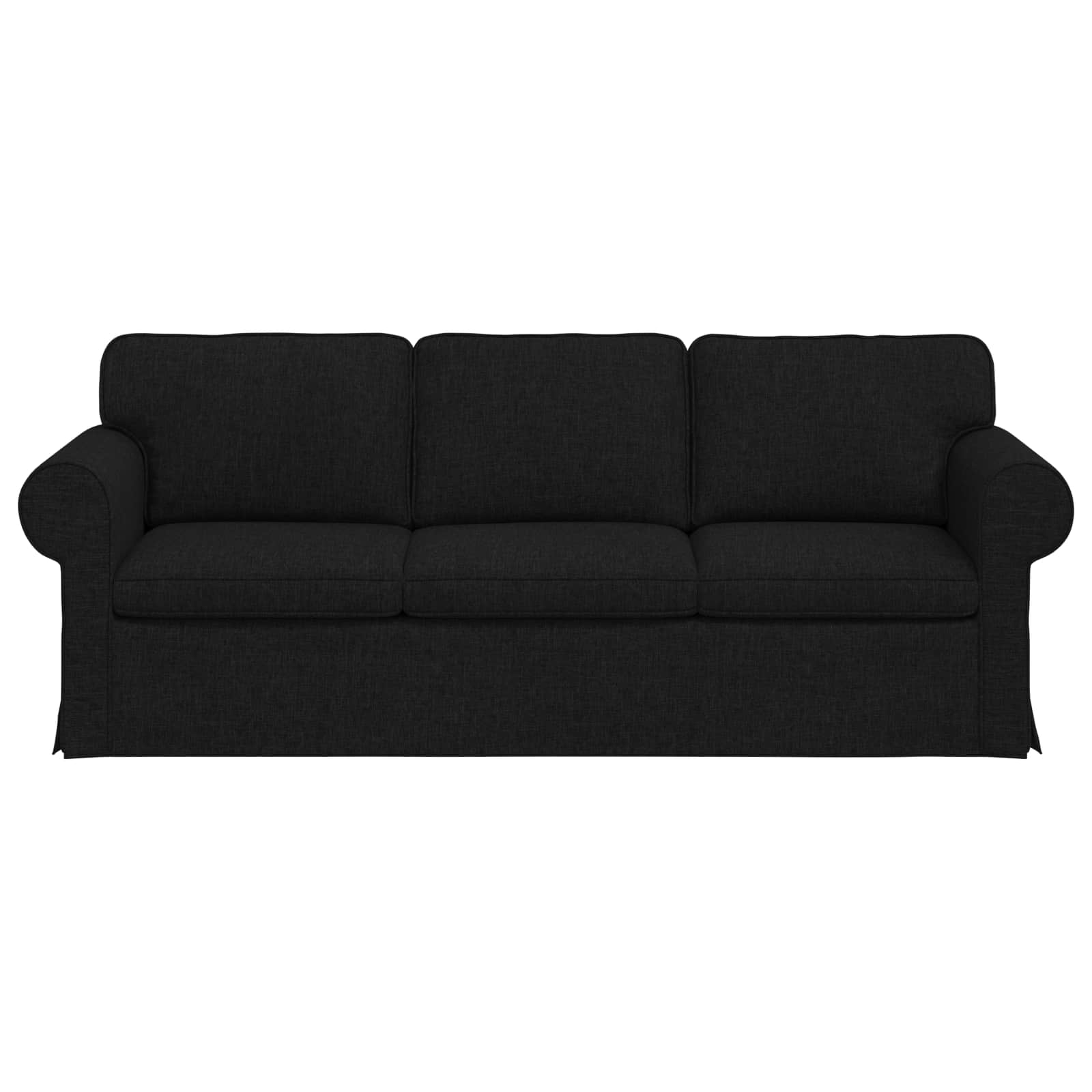 Sofa Black 215 x 82 x 80 cm Fabric