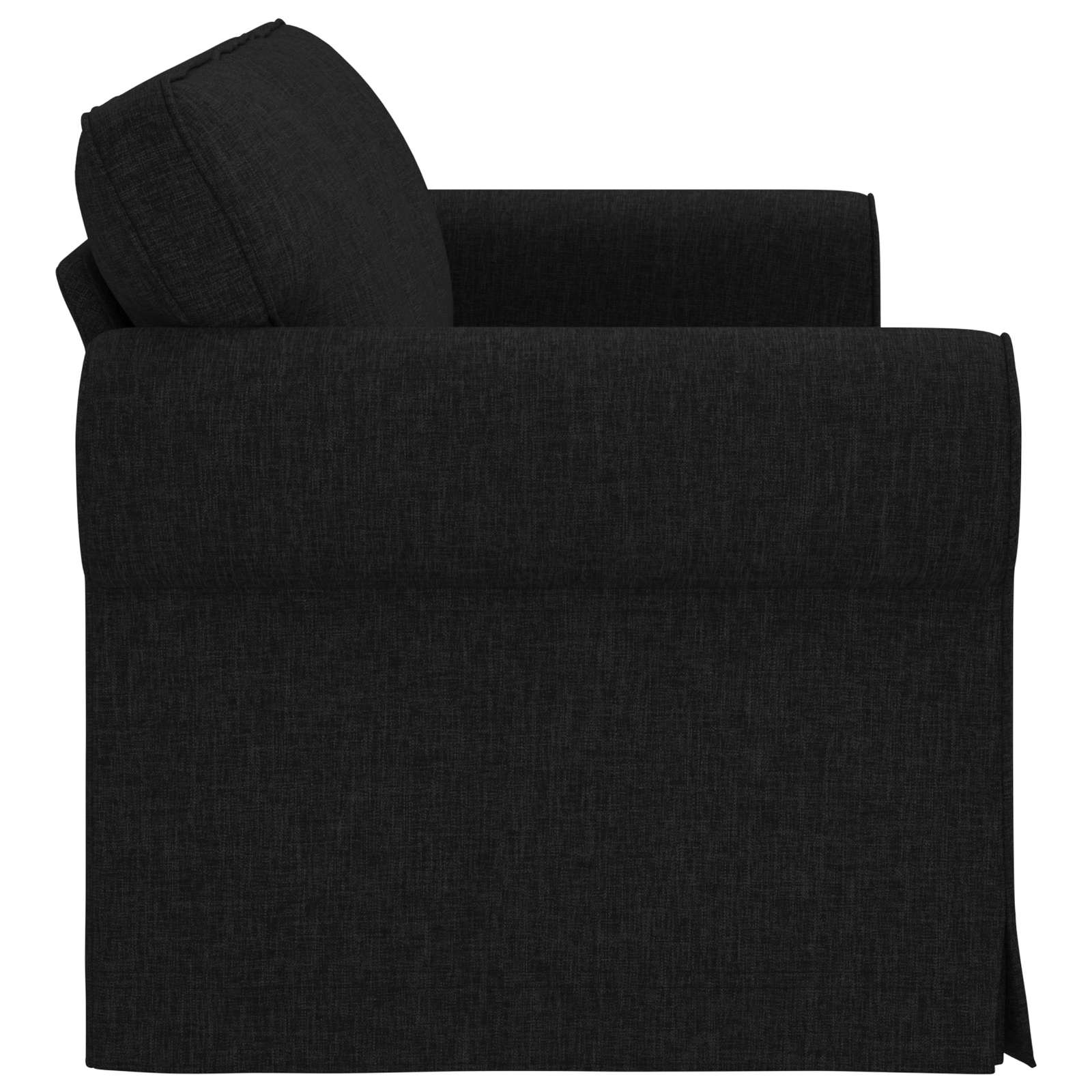 Sofa Black 215 x 82 x 80 cm Fabric