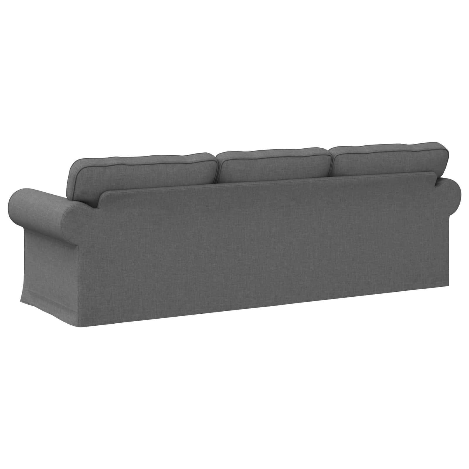 Sofa Dark Grey 245 x 82 x 80 cm Fabric