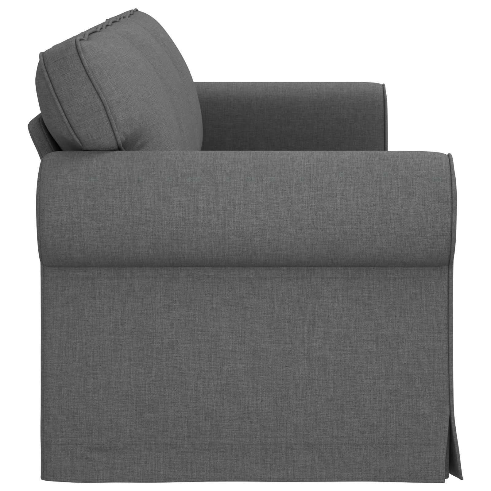 Sofa Dark Grey 245 x 82 x 80 cm Fabric
