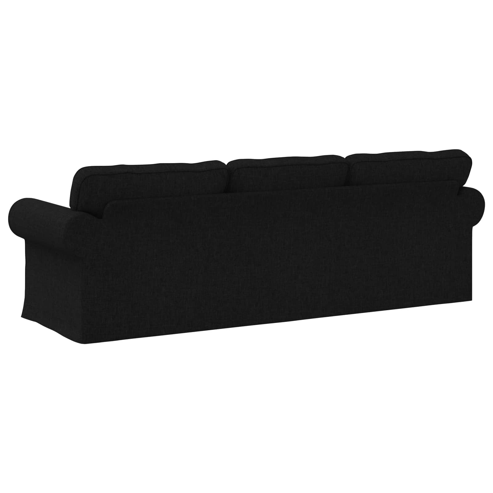 Sofa Black 245 x 82 x 80 cm Fabric