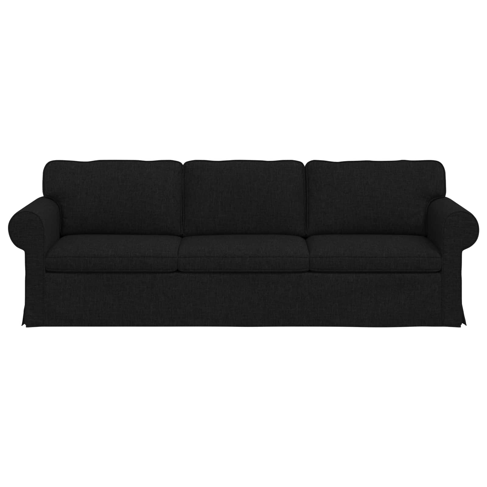 Sofa Black 245 x 82 x 80 cm Fabric