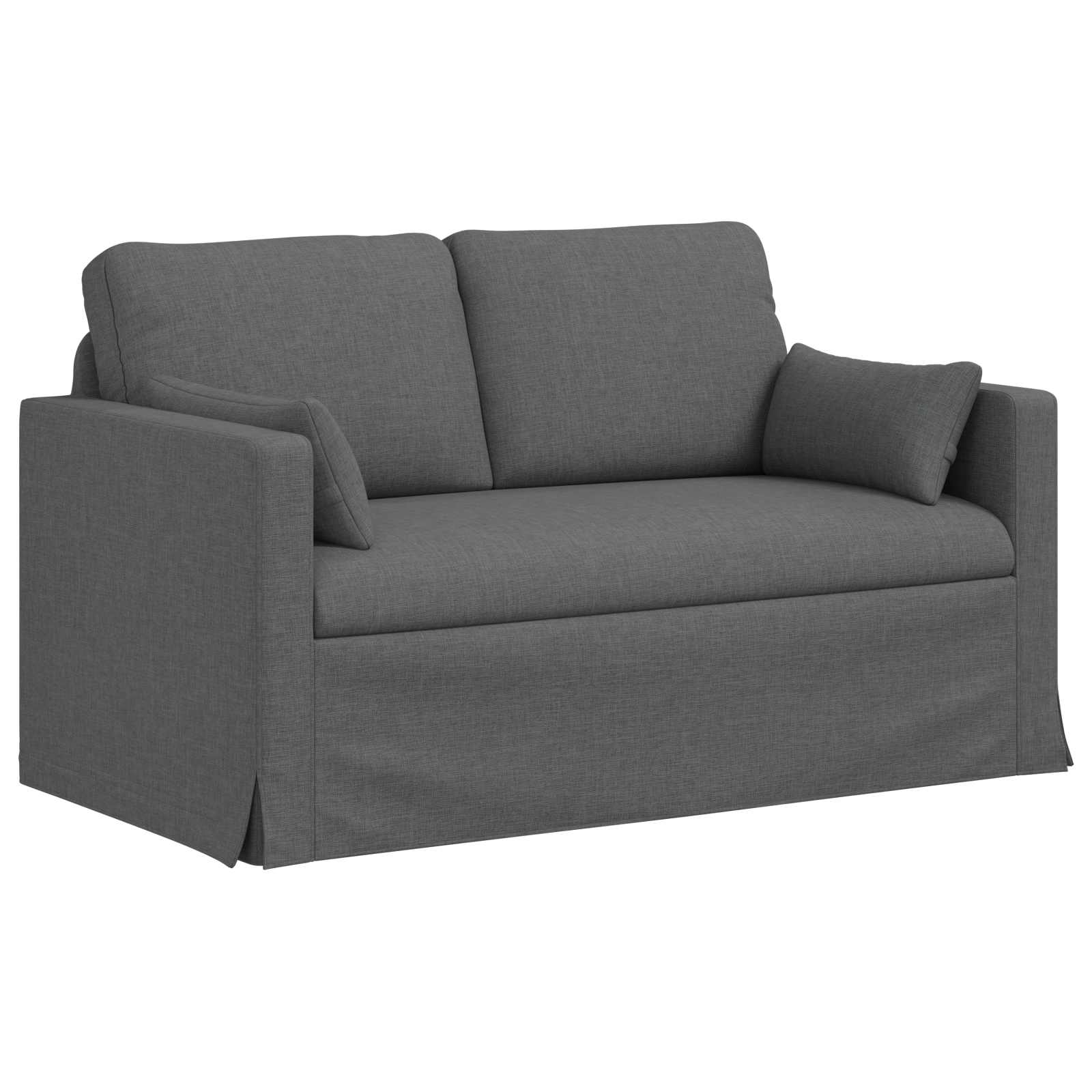 Sofa Dark Grey 139 x 78 x 80 cm Fabric