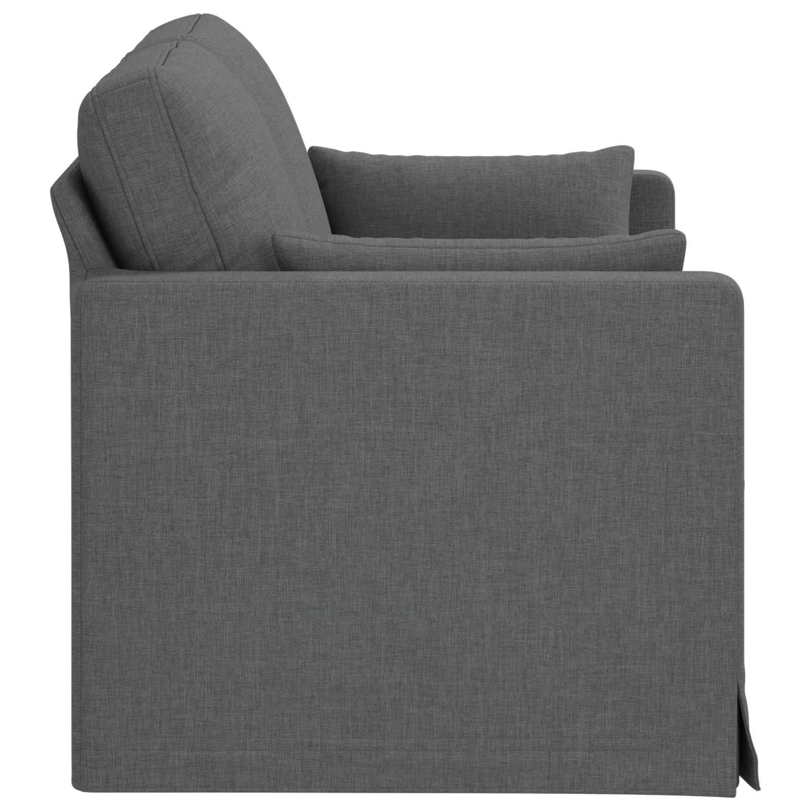 Sofa Dark Grey 139 x 78 x 80 cm Fabric