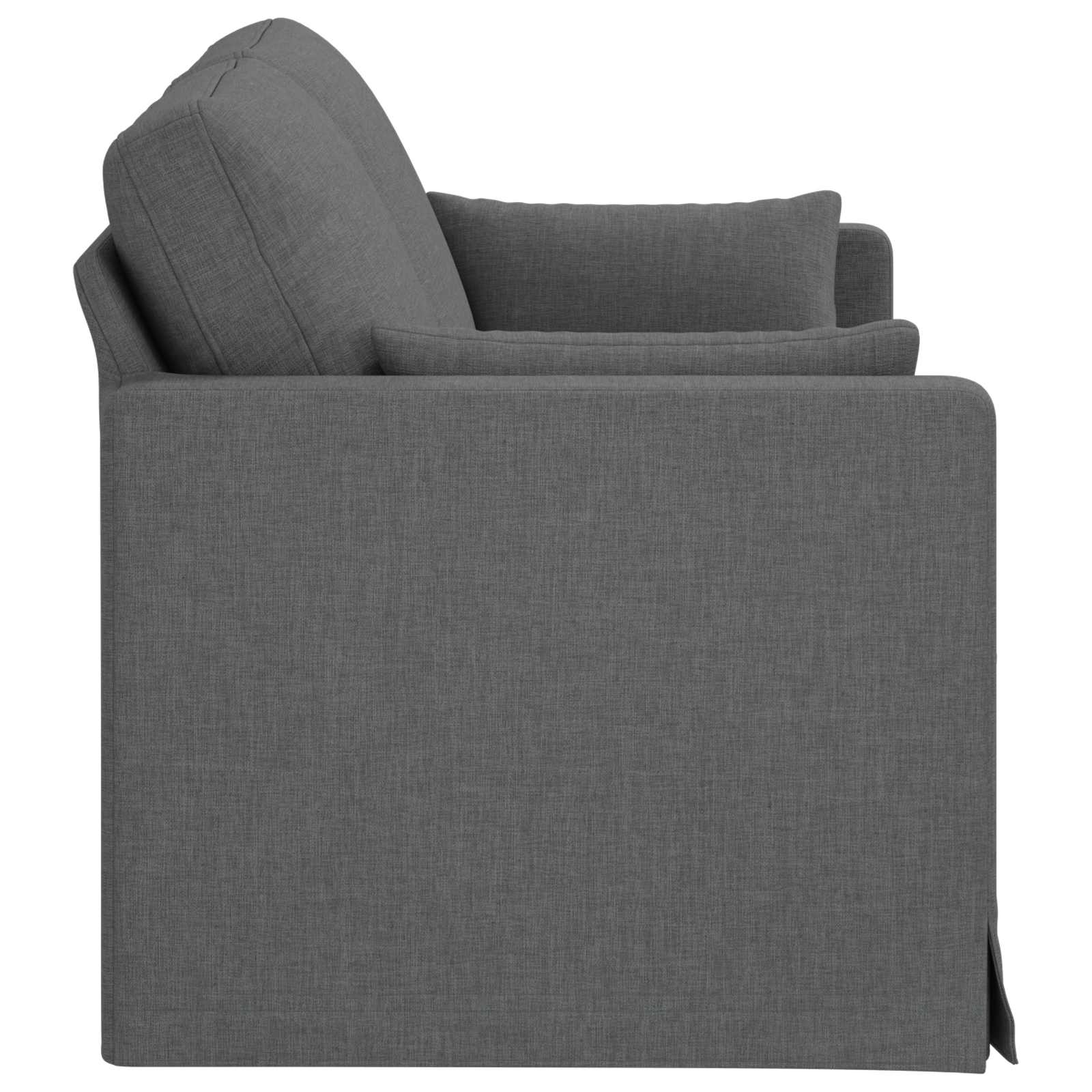 Sofa Dark Grey 158 x 78 x 80 cm Fabric