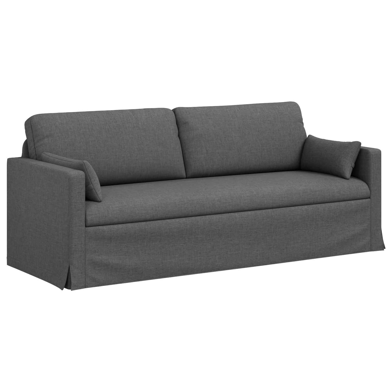 Sofa Dark Grey 198 x 78 x 80 cm Fabric