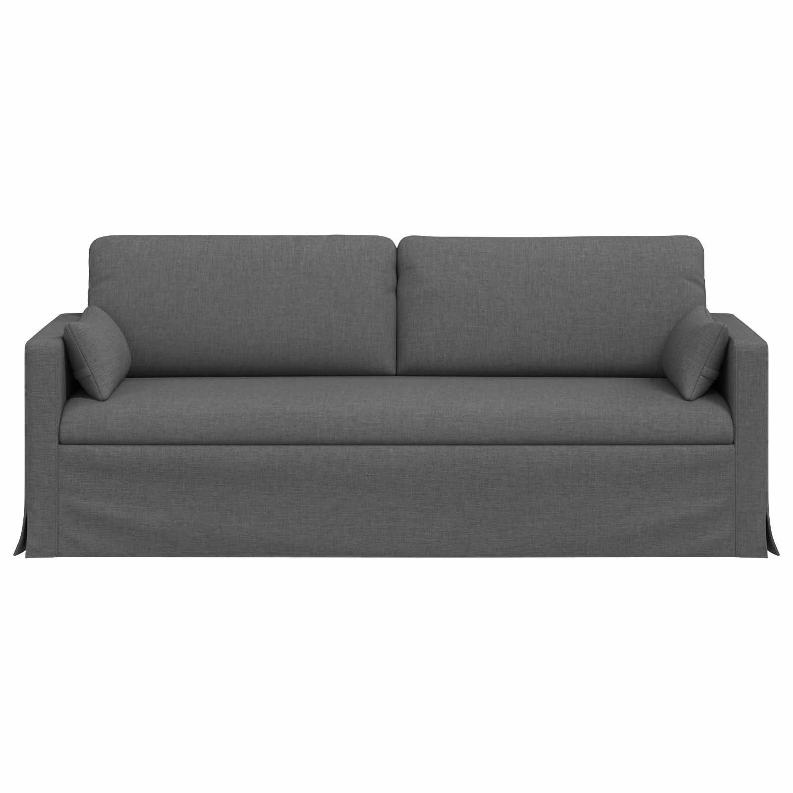 Sofa Dark Grey 198 x 78 x 80 cm Fabric