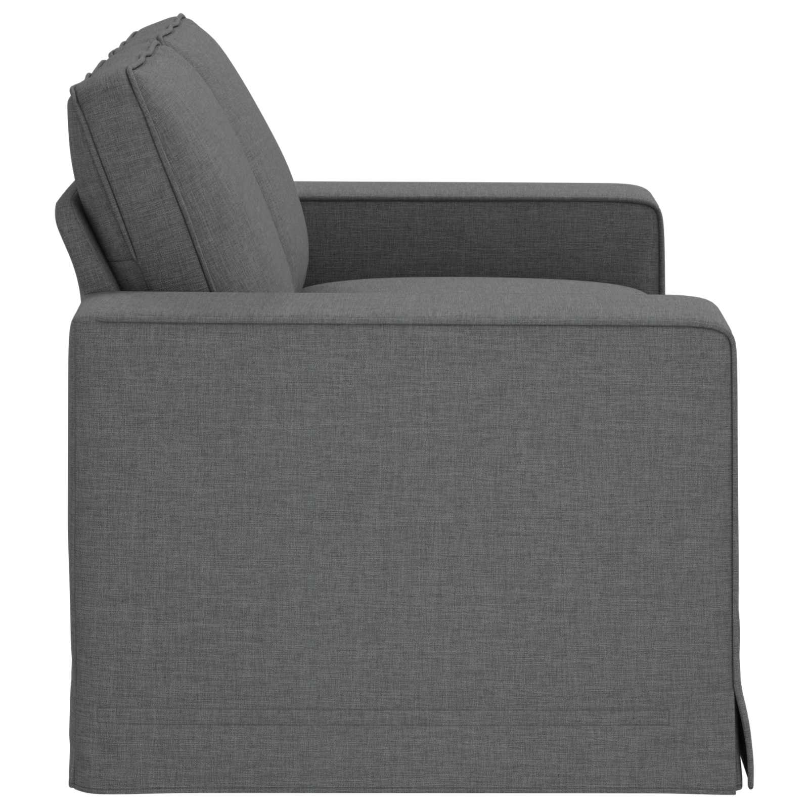 Sofa Dark Grey 162 x 80 x 82 cm Fabric