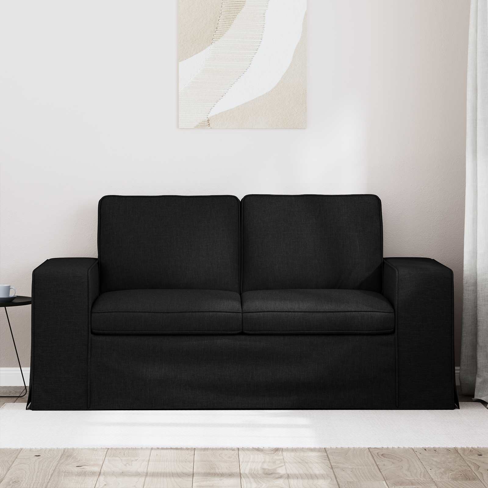 Sofa Black 162 x 80 x 82 cm Fabric