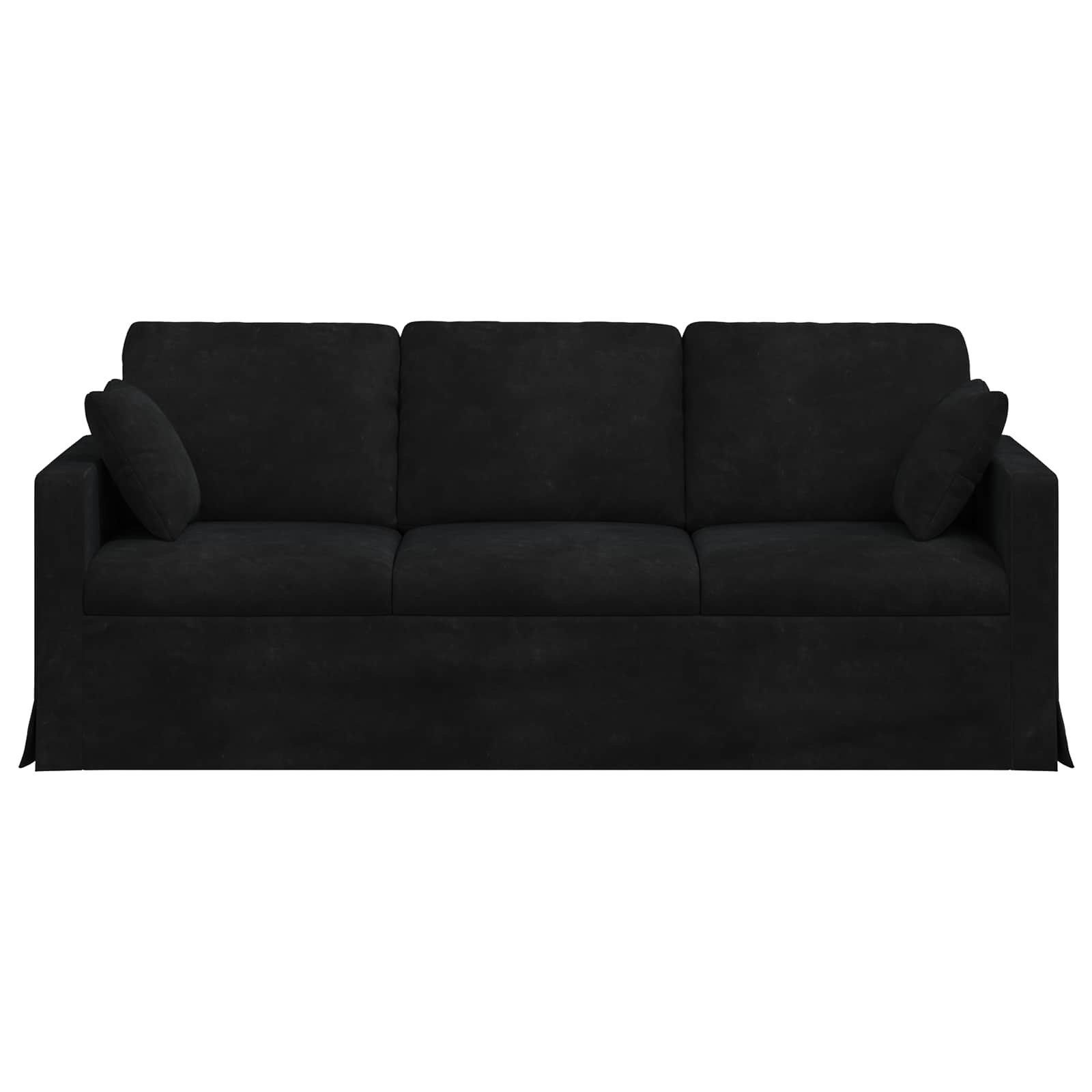 Sofa Black 198 x 78 x 80 cm Velvet