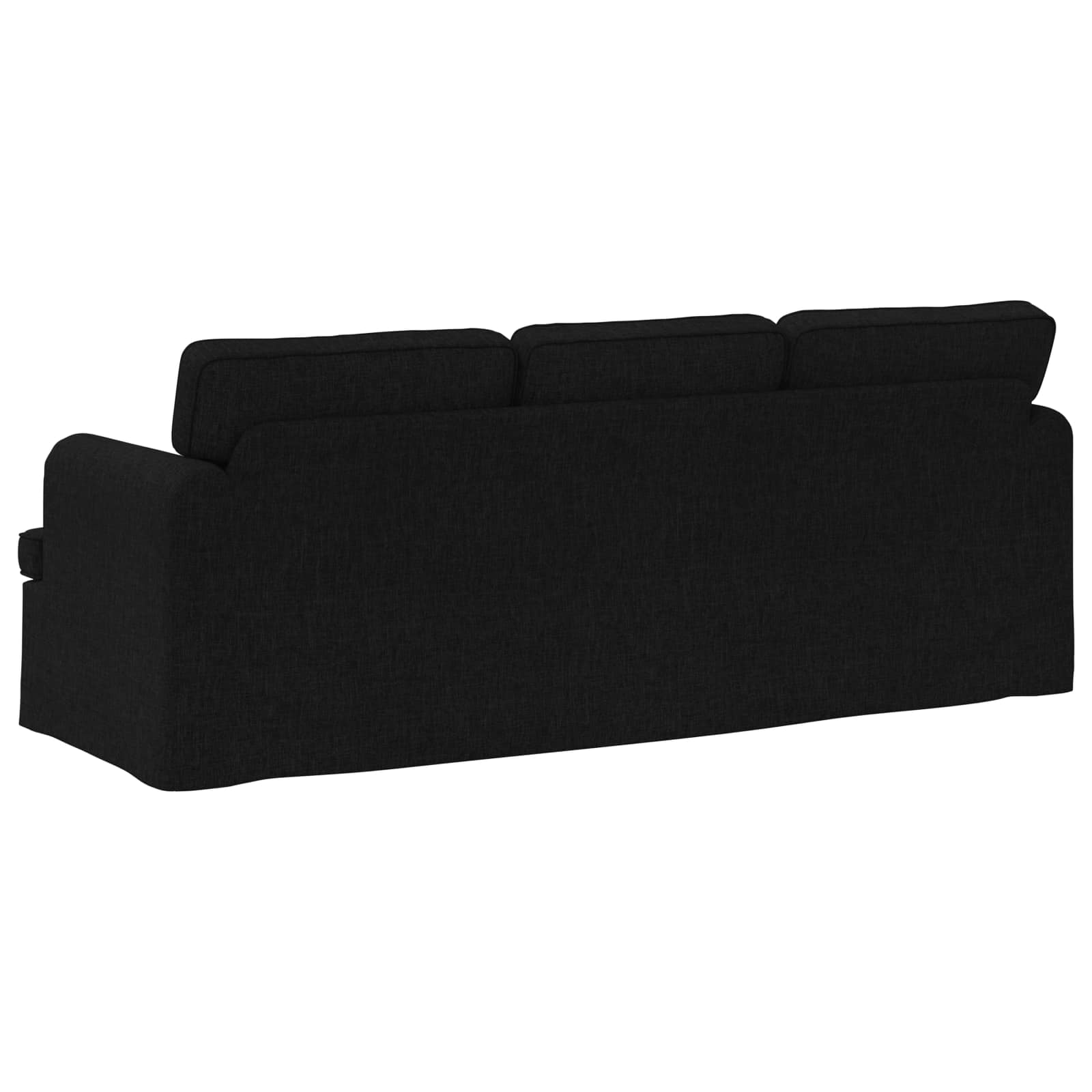 Sofa Black 201 x 80 x 85 cm Fabric
