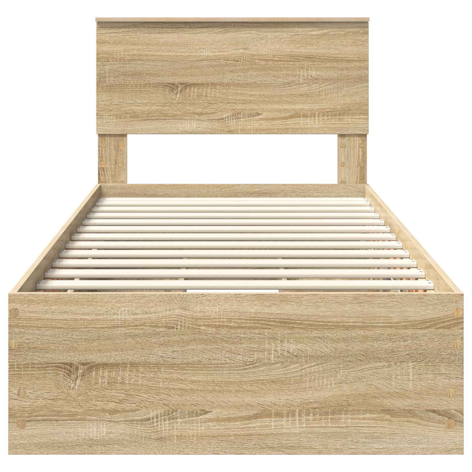 Bed Frame with Drawer Sonoma Oak 90 x 190 cm Engineered Wood