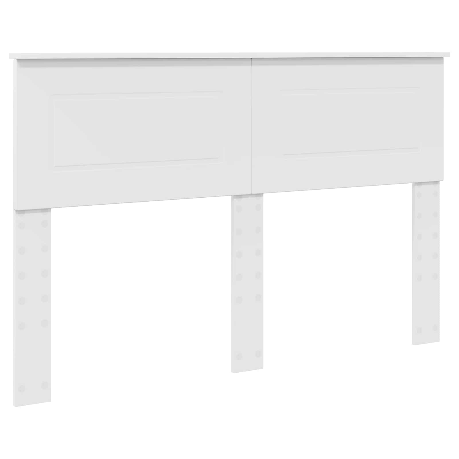 Bed Frame with Headboard White 150 x 200 cm Engineered Wood