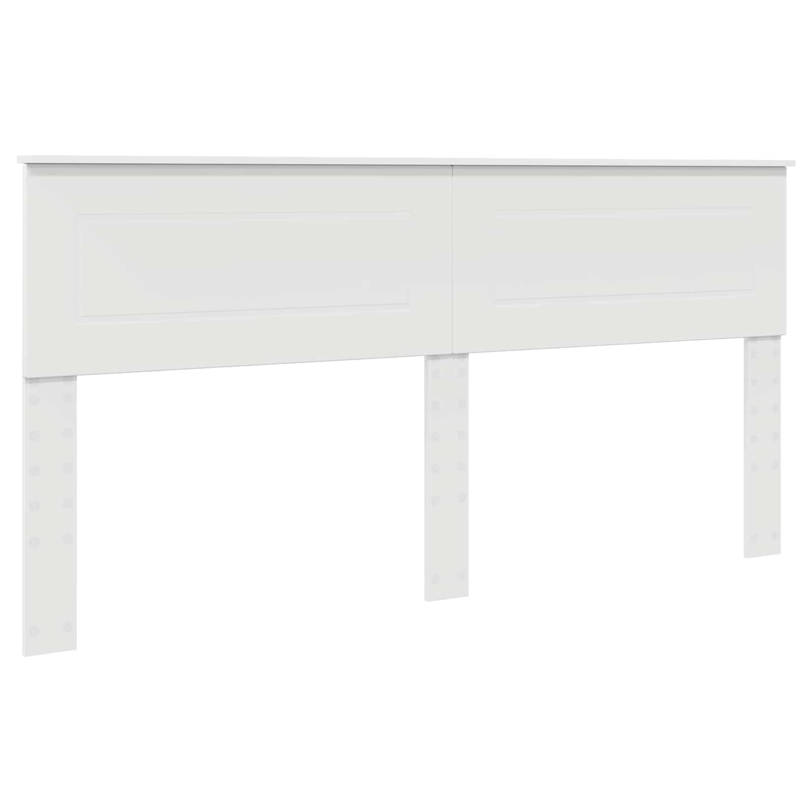 Bed Frame with Headboard White 180 x 200 cm Engineered Wood