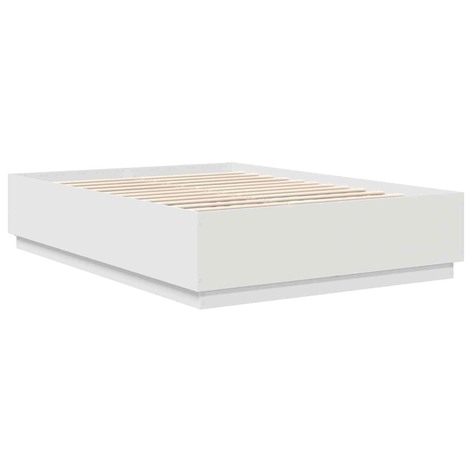 Bed Frame with Headboard White 150 x 200 cm Engineered Wood