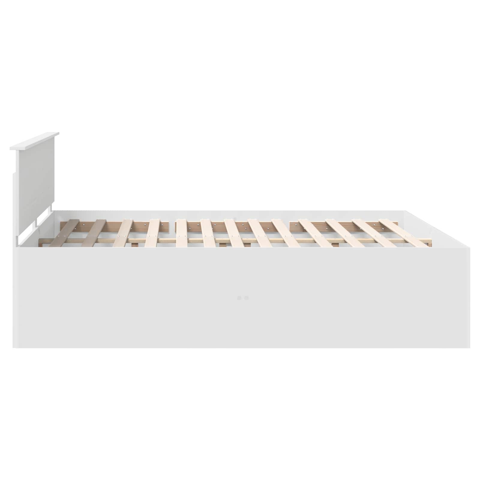Bed Frame with Headboard White 180 x 200 cm Engineered Wood