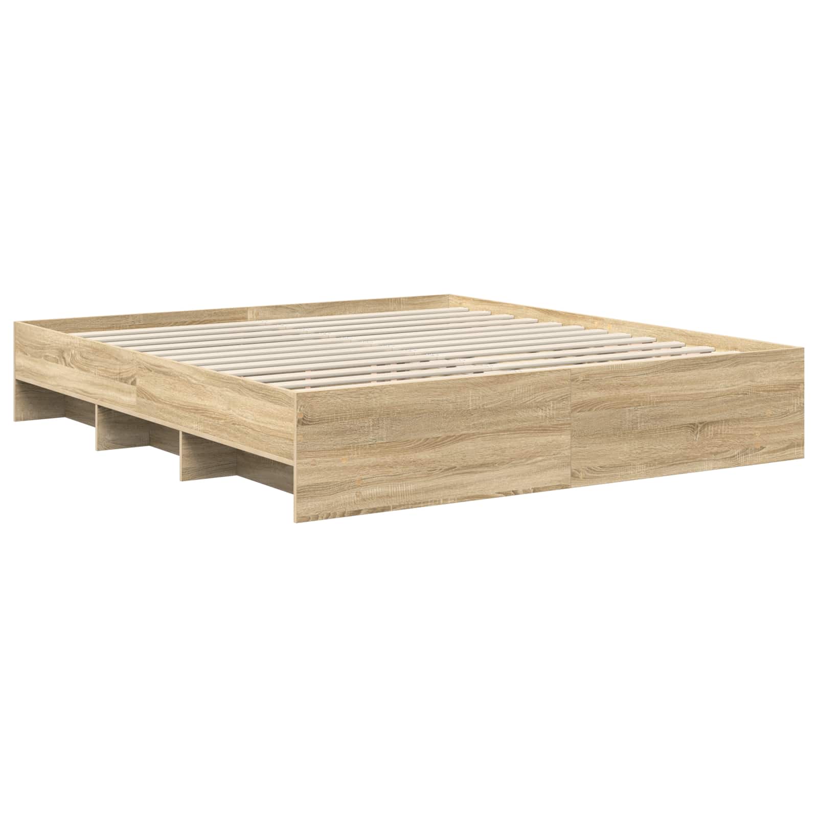 Bed Frame Sonoma Oak 180 x 200 cm Engineered Wood