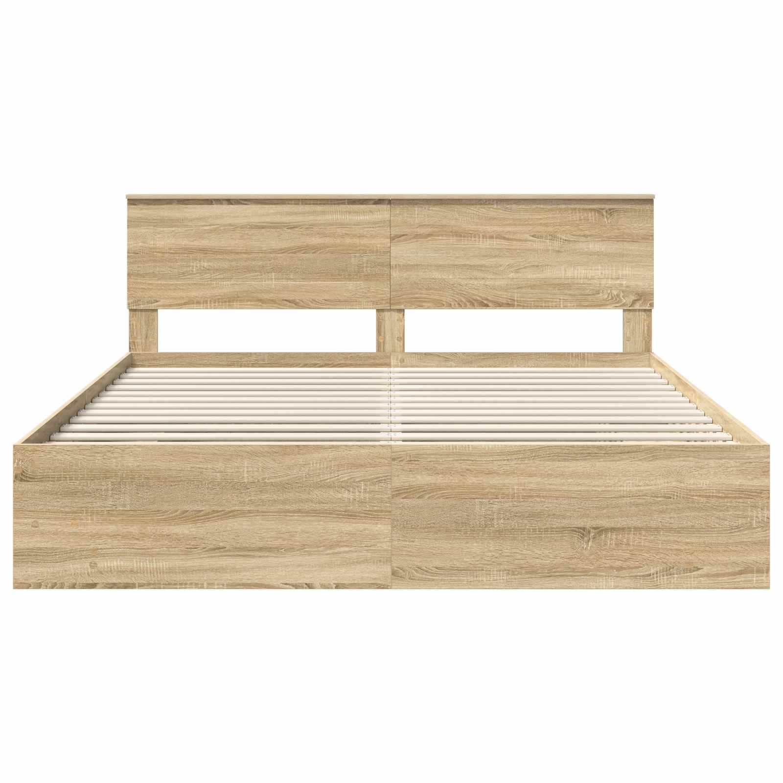 Bed Frame Sonoma Oak 180 x 200 cm Engineered Wood