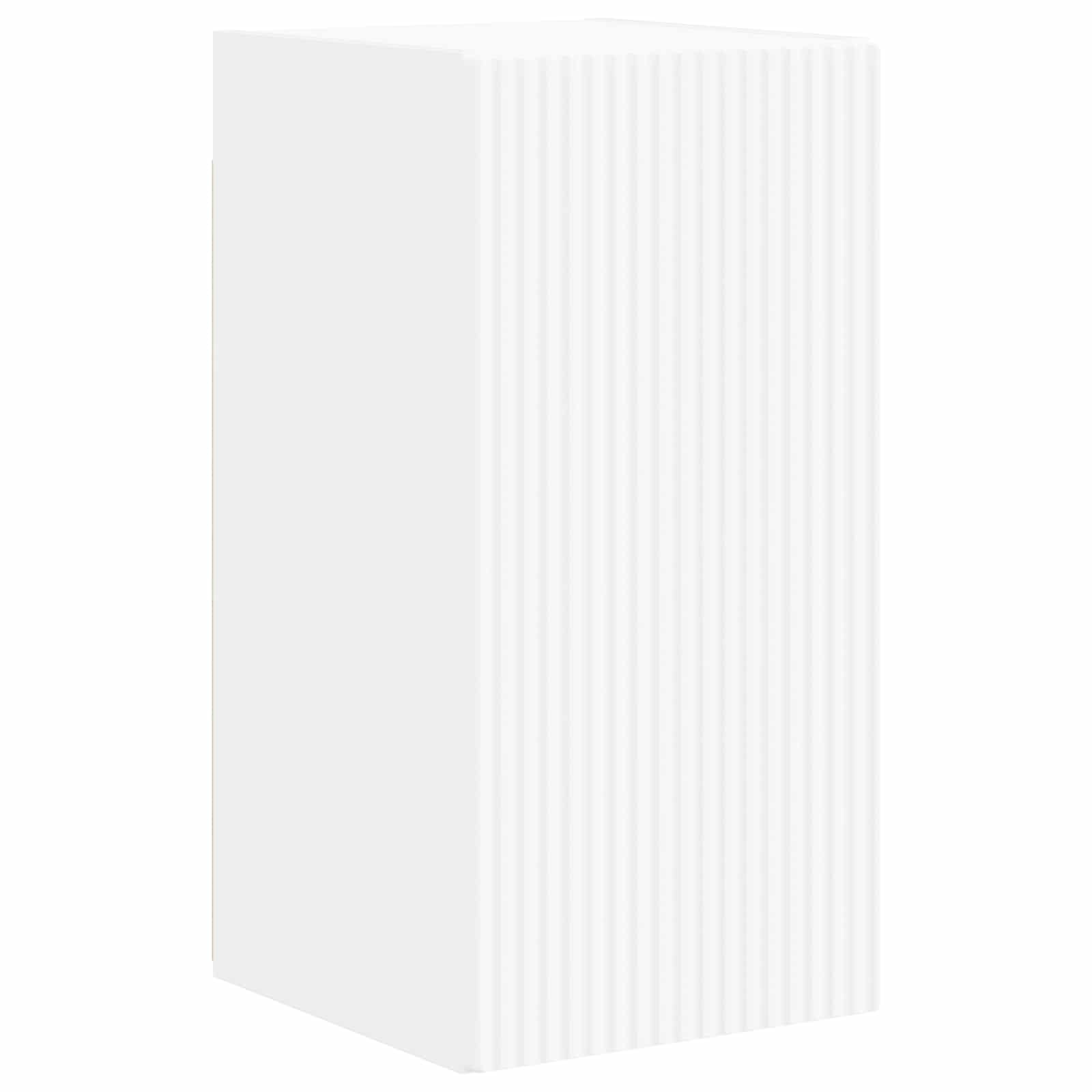 TV Cabinet Set 6 pcs White Engineered Wood