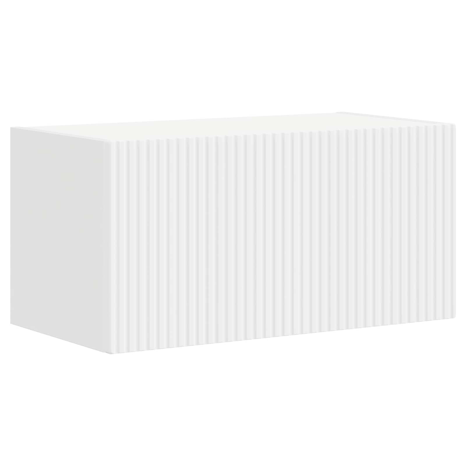 TV Cabinet Set 6 pcs White Engineered Wood