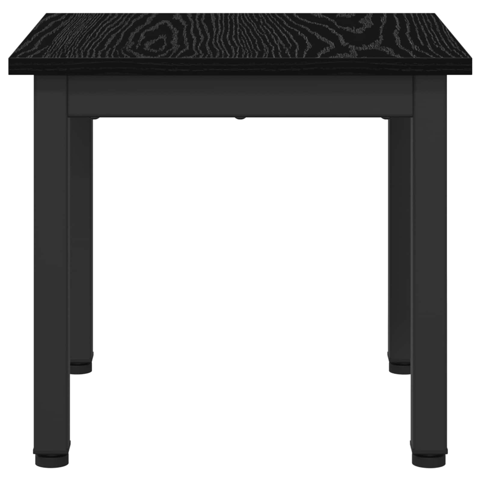 Coffee Table Black Oak 40 x 40 x 36 cm Engineered Wood