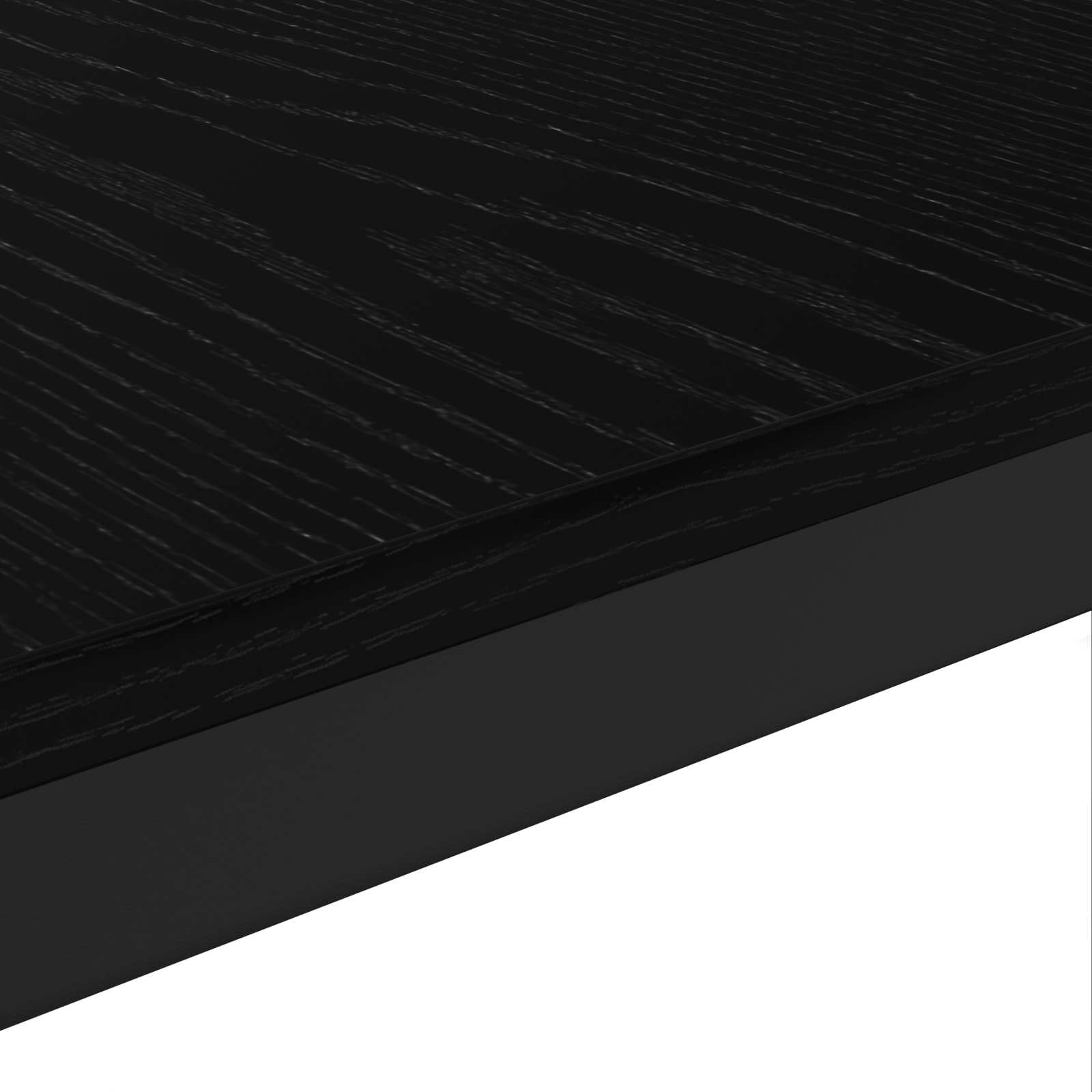 Coffee Table Black Oak 50 x 50 x 36 cm Engineered Wood