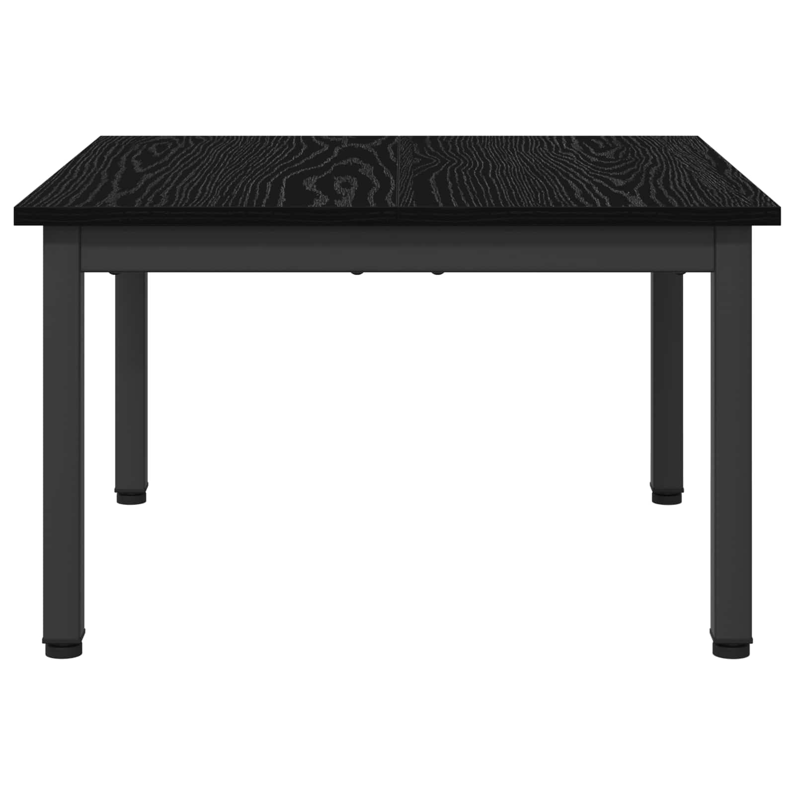 Coffee Table Black Oak 60 x 60 x 36 cm Engineered Wood