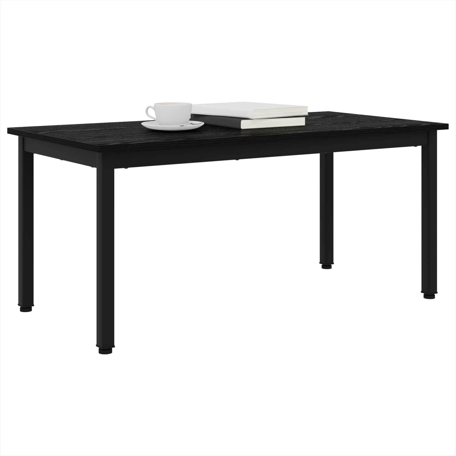 Coffee Table Black Oak 100 x 50 x 45 cm Engineered Wood