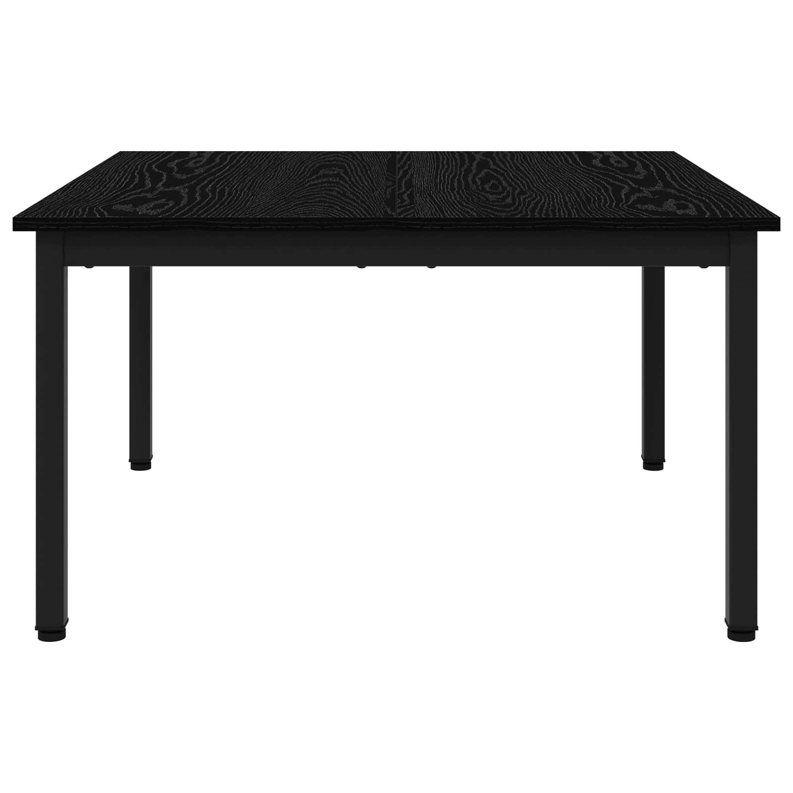 Coffee Table Black Oak 80 x 80 x 45 cm Engineered Wood