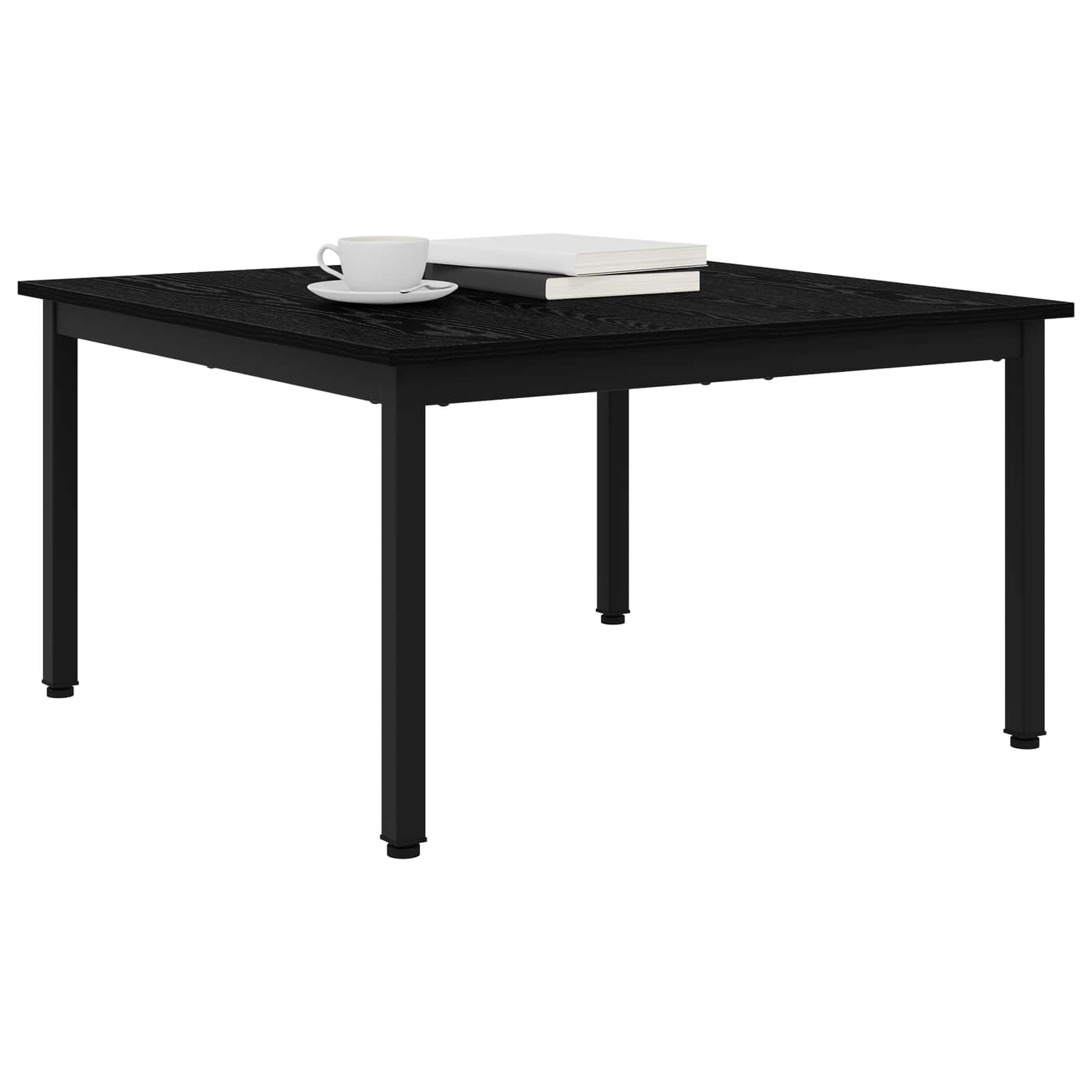Coffee Table Black Oak 80 x 80 x 45 cm Engineered Wood