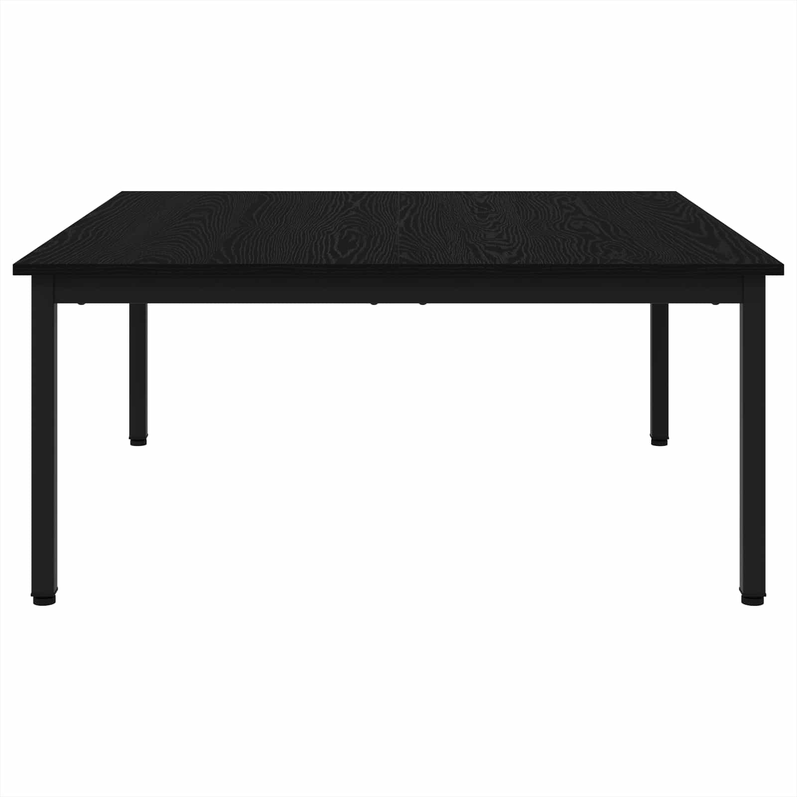 Coffee Table Black Oak 100 x 100 x 45 cm Engineered Wood