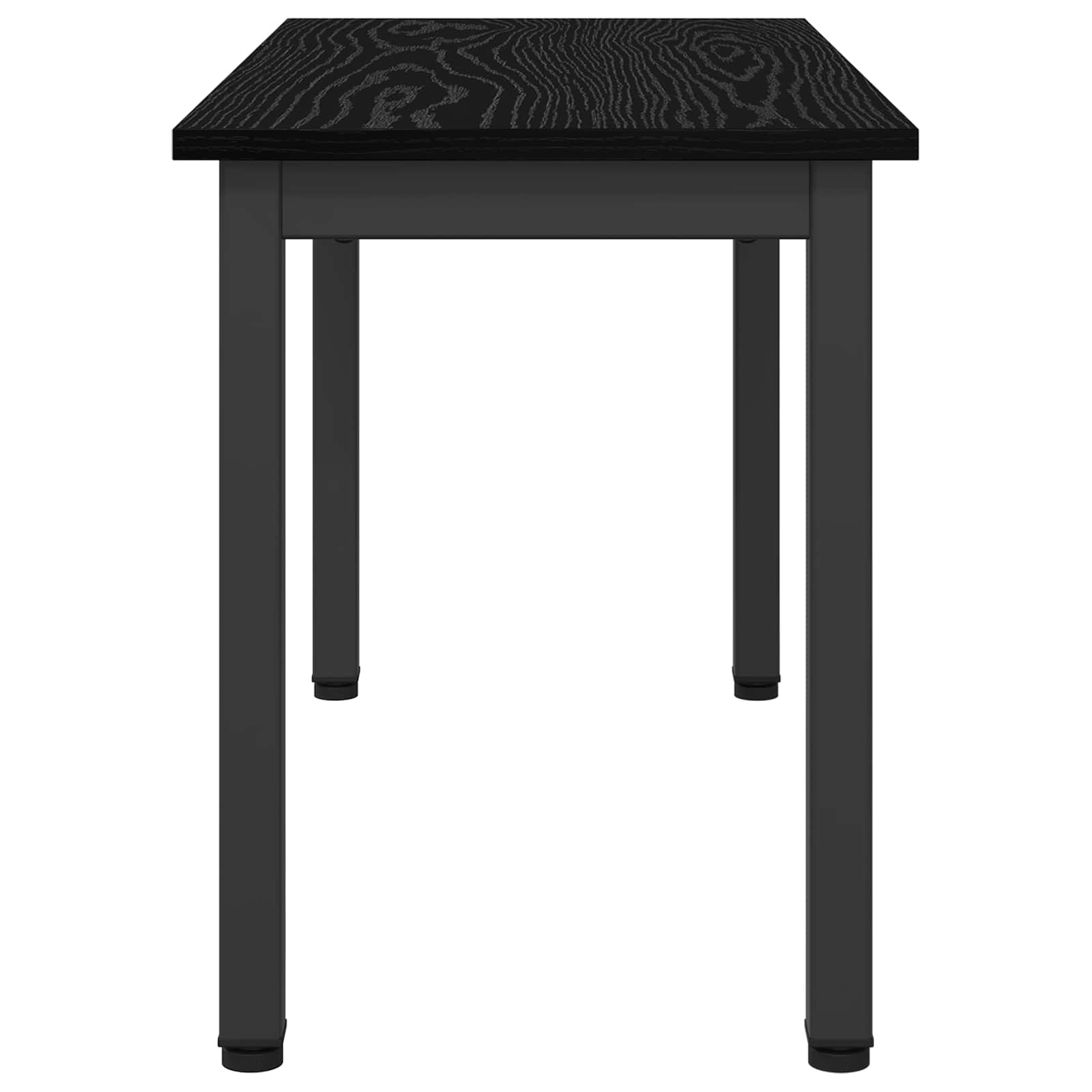 Bench Black Oak 80 x 35 x 45 cm Engineered Wood