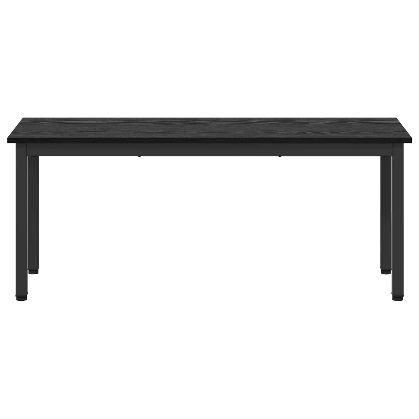 Bench Black Oak 110 x 35 x 45 cm Engineered Wood