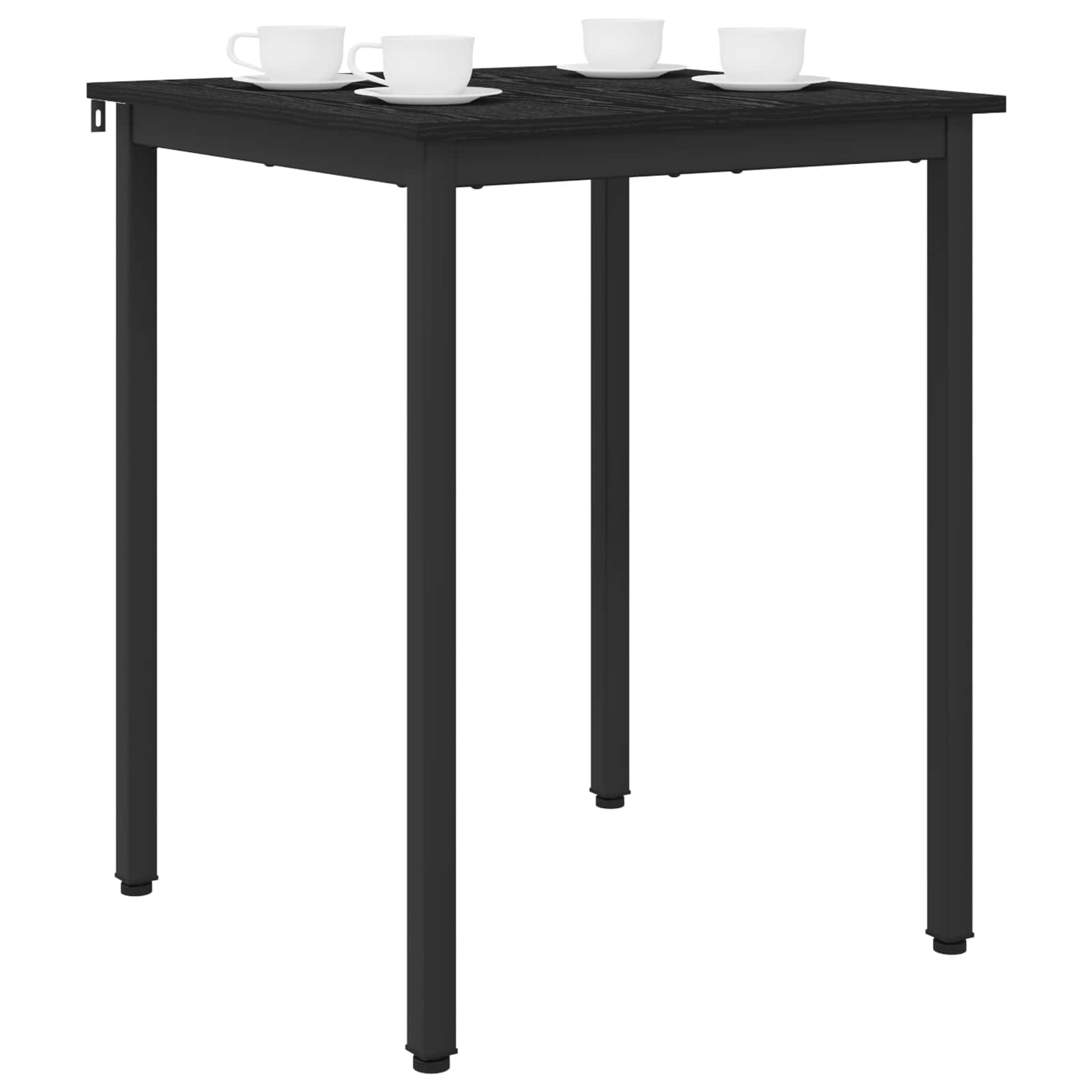 Dining Tables 60 x 60 x 75 cm Engineered Wood Black Oak Square
