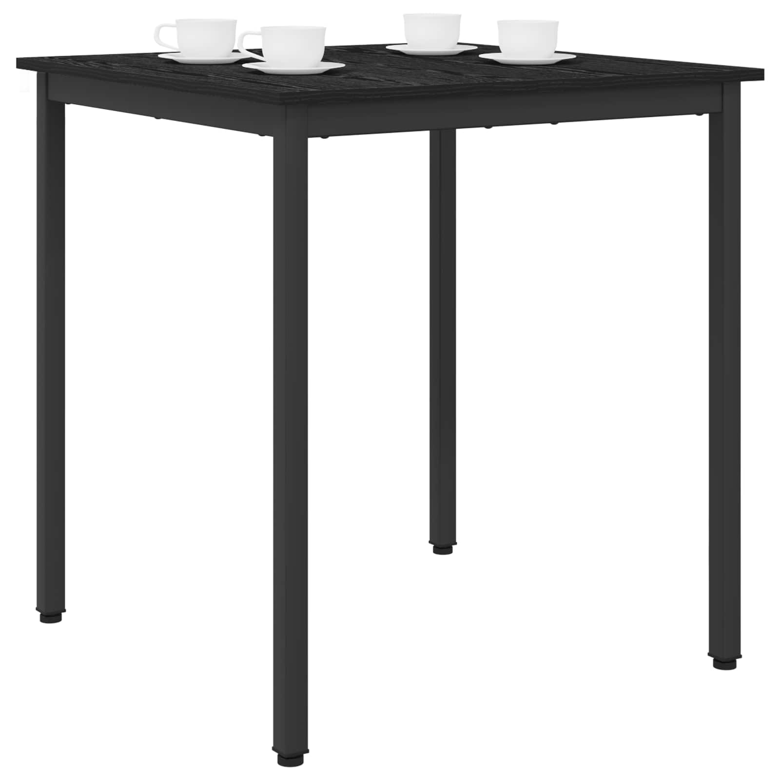 Dining Tables 70 x 70 x 75 cm Engineered Wood Black Oak Square