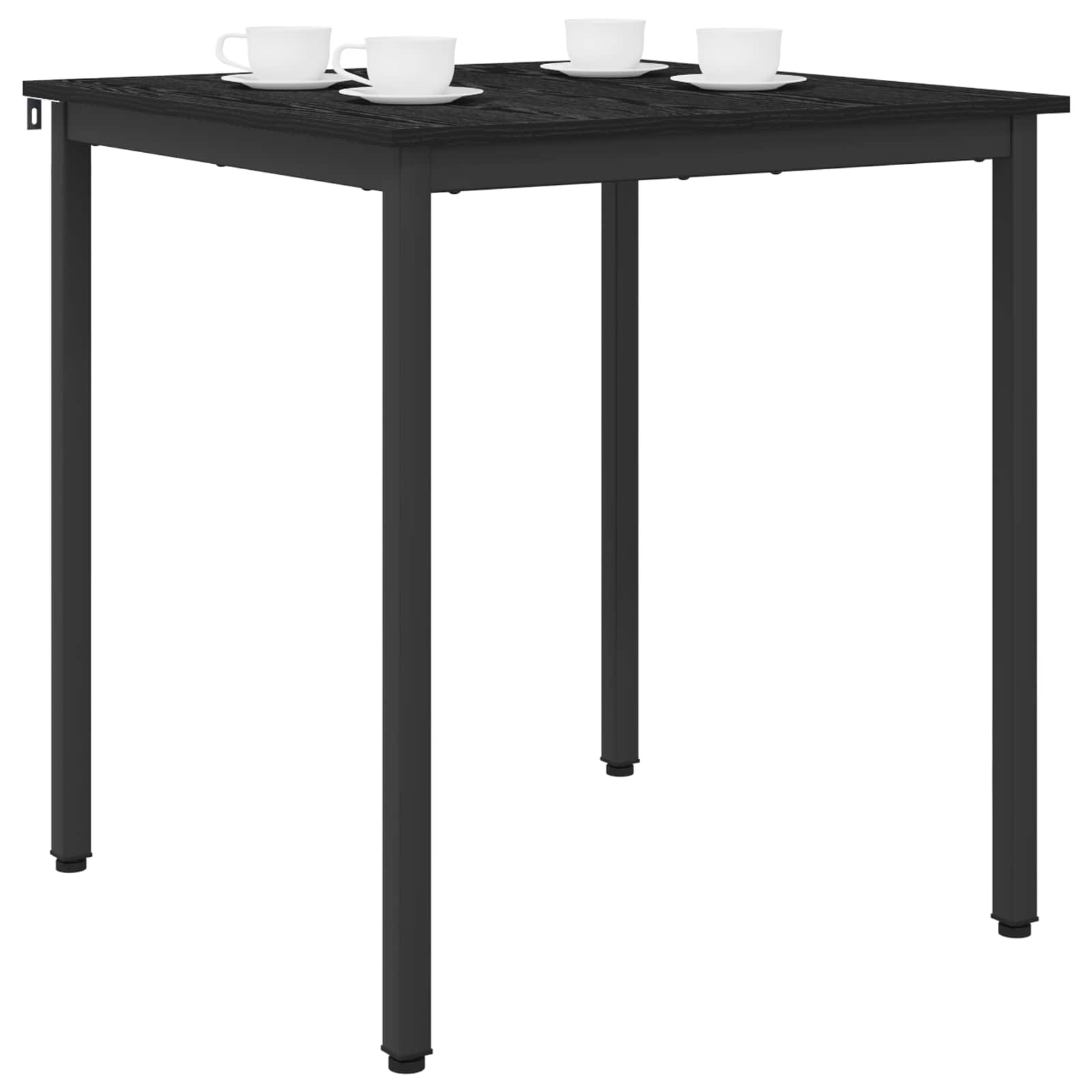 Dining Tables 70 x 70 x 75 cm Engineered Wood Black Oak Square