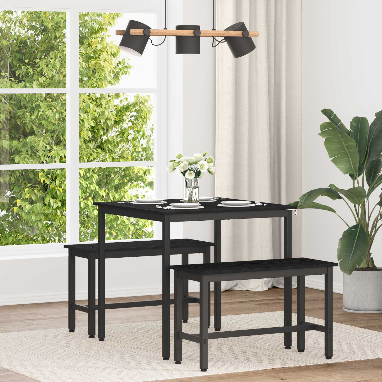 Dining Tables 80 x 80 x 75 cm METAL Square