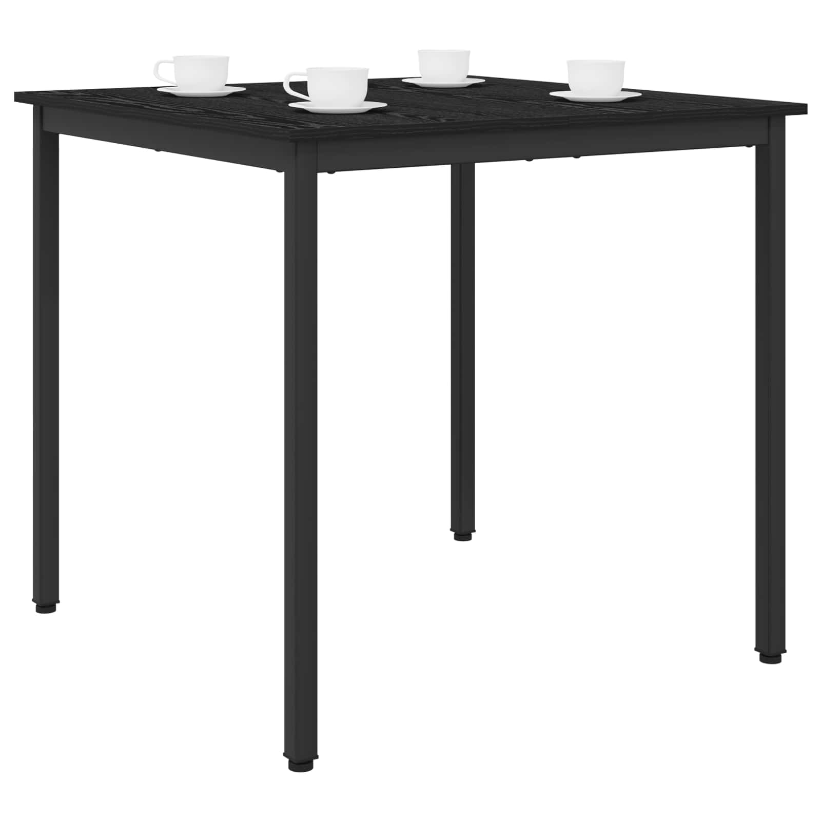 Dining Tables 80 x 80 x 75 cm Engineered Wood Black Oak Square