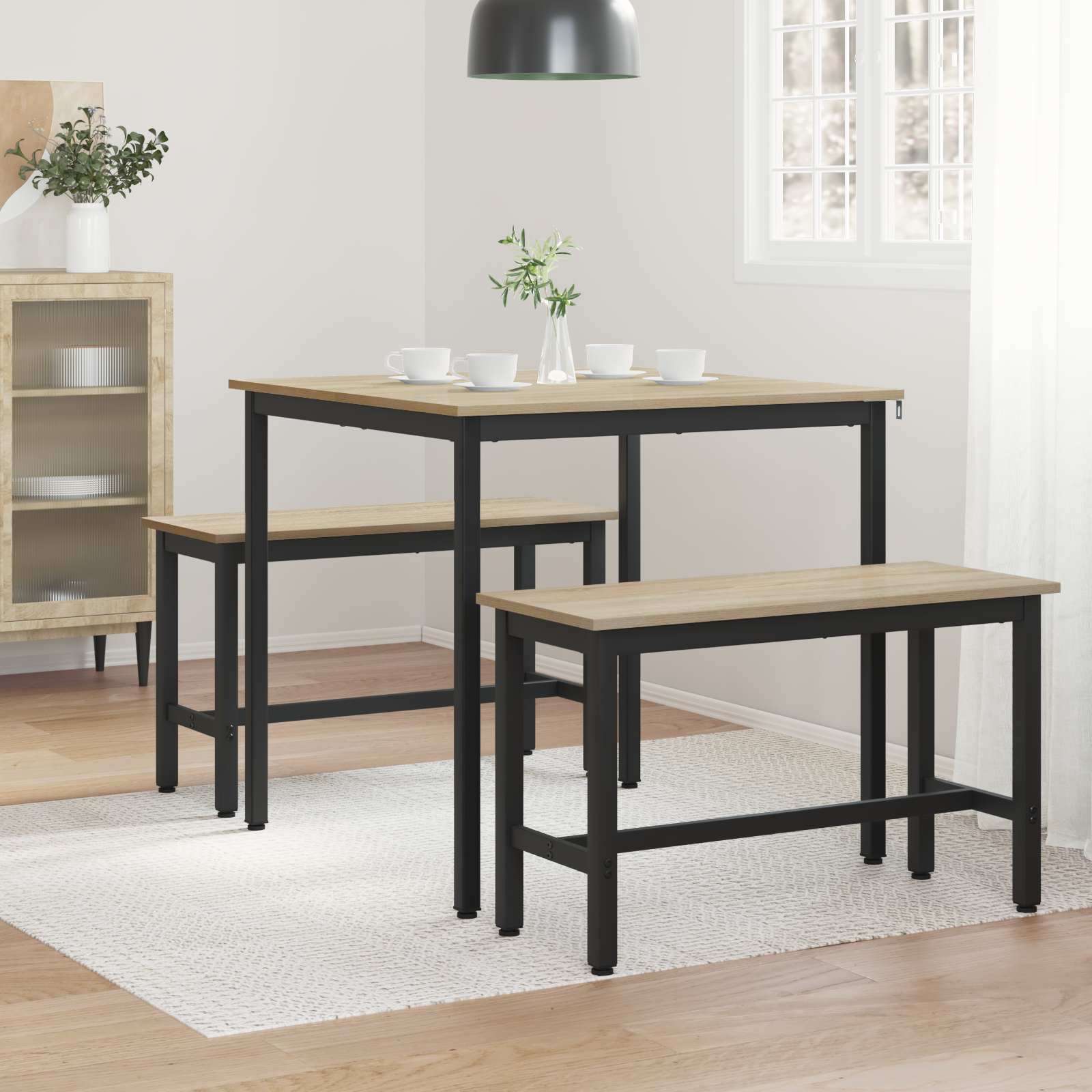 Dining Tables 80 x 80 x 75 cm Engineered Wood Sonoma Oak Square