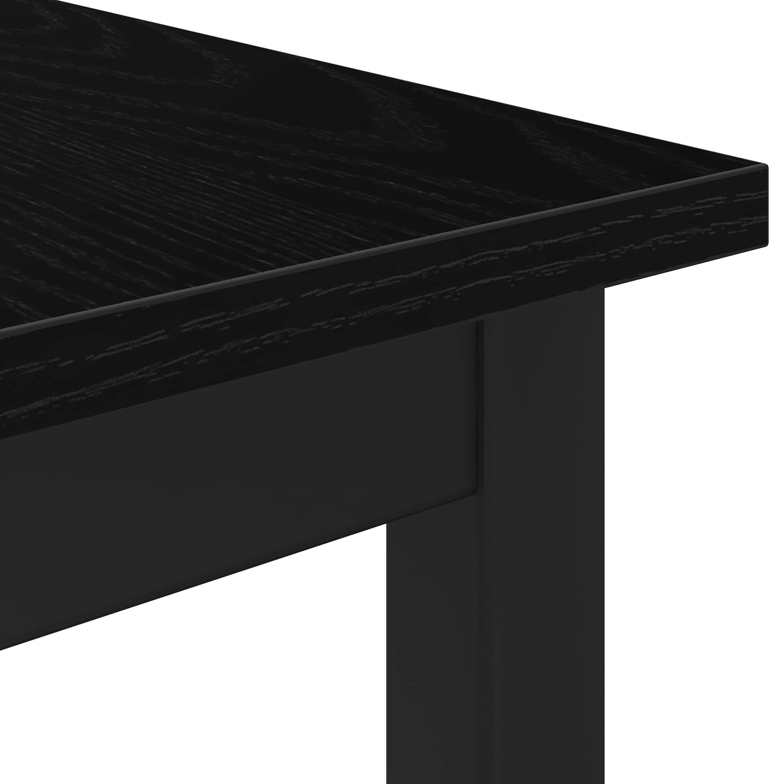 Dining Tables 110 x 110 x 75 cm Engineered Wood Black Oak