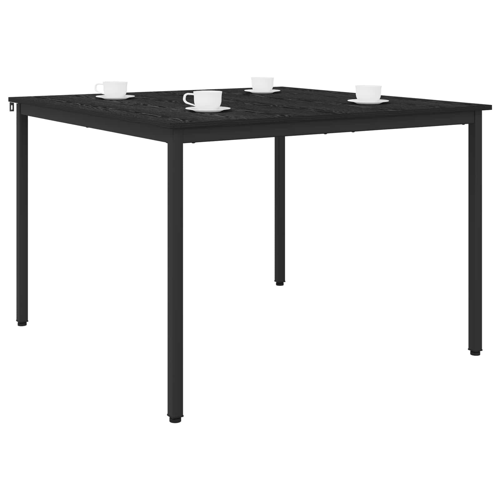 Dining Tables 110 x 110 x 75 cm Engineered Wood Black Oak