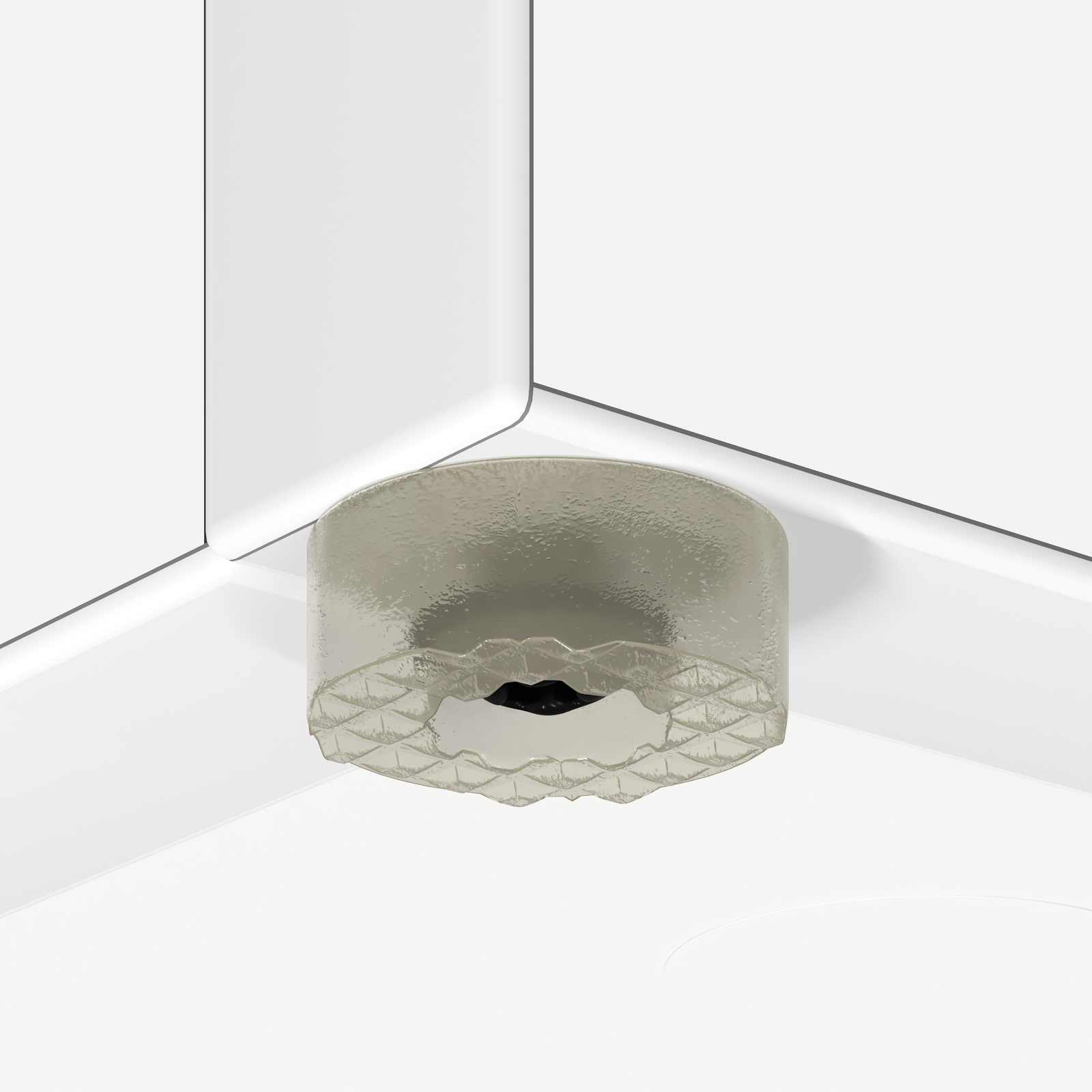 Umbrella Stand White 25 x 24.5 x 64 cm Engineered Wood